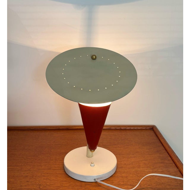 Metal Vintage Italian Desk Lamp, 1950s For Sale - Image 7 of 14