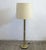 Metal Brass Floor Lamp with Fabric Shade, 1960s For Sale - Image 7 of 7