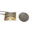M&j Savitt Modernist Sterling Silver and 14k Gold Pendant Necklace, 1970s-1980s For Sale In Charlotte - Image 6 of 9