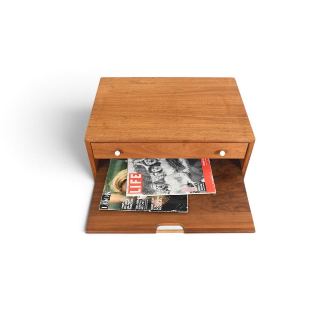 Mid 20th Century Mid 20th Century Attributed to Kipp Stewart for Drexel "Declaration" Magazine Side Table For Sale - Image 5 of 14