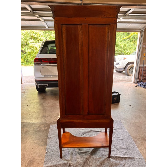 Vintage Mahogany Display Cabinet With Gothic Arch Glazing. For Sale In Charlotte - Image 6 of 7