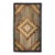 Magnificent Multicolored With Tridimensional Symmetric Design Antique American Hooked Rug For Sale