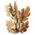 Hollywood Regency Palm Leaf Wall Lamp in Gold Leaf Metal, 1960s For Sale - Image 12 of 12