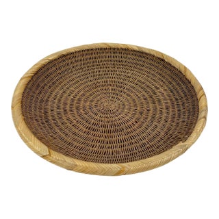 Early 20th Century Zulu Bread Basket South Africa 10inch MATTER COLLECTION For Sale