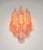 Vintage Pink Glass Petals Drop Wall Sconces, 1990s, Set of 2 For Sale - Image 6 of 16
