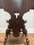 Wood Antique German Black Forest Carved Tiger Oak Drunken Monk Tavern Side Chair For Sale - Image 7 of 11