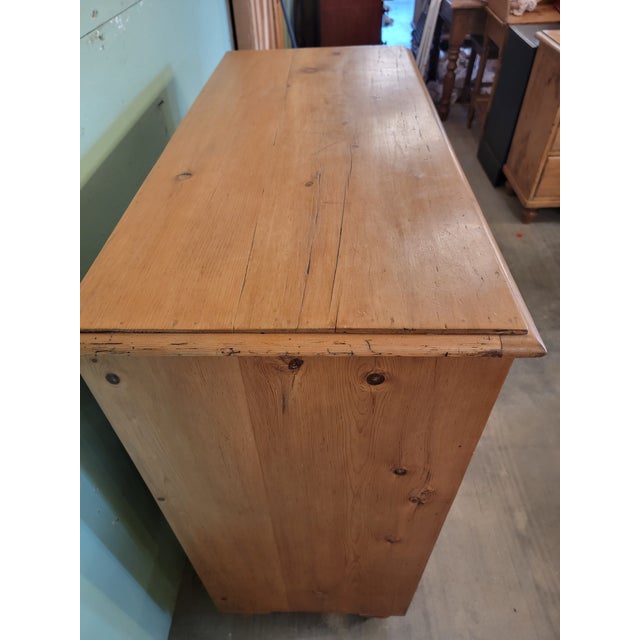 Antique Pine Two Drawers Over Three Drawers - Chest of Drawers - From Uk - Circa 1880 For Sale - Image 6 of 12