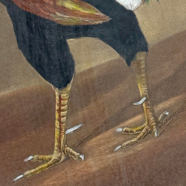 Red Framed Pair of 19th Century 'War' and 'Peace' Hand-Tinted Lithographs For Sale - Image 8 of 13