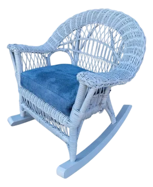 1940s Childs Bar Harbor Wicker Rocking Chair