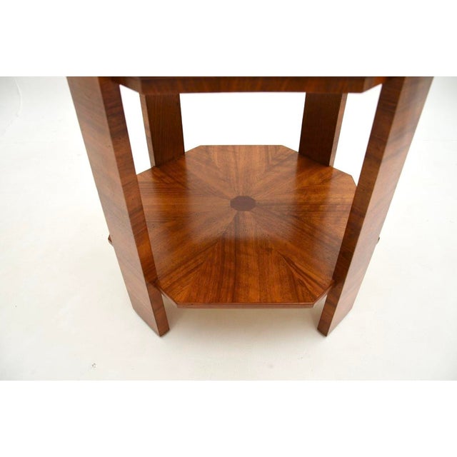 Art Deco Occasional Coffee Table in Walnut, 1930s For Sale - Image 6 of 7