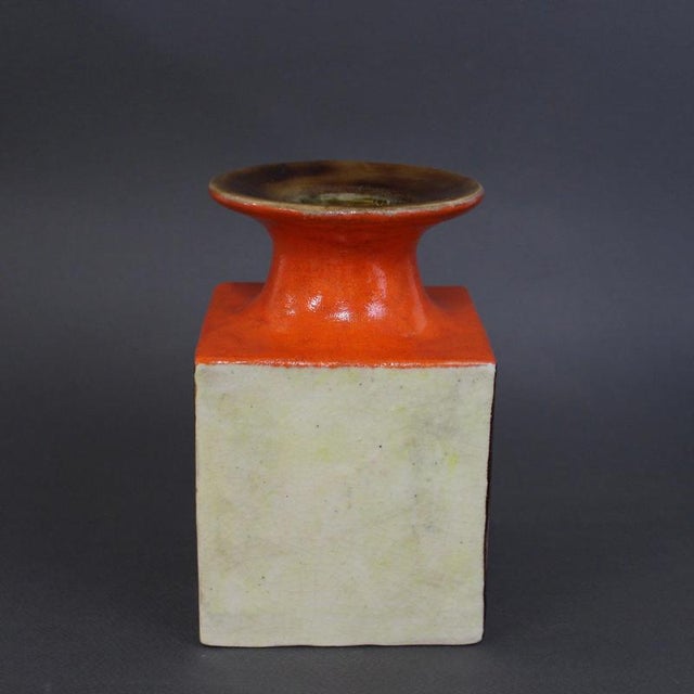 Vintage Italian Sculptural Vase by Bruno Gambone, 1970s For Sale - Image 9 of 18