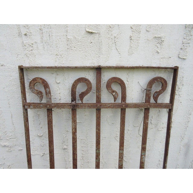 Victorian Antique Victorian Iron Gate Window Garden Fence Architectural Salvage #751 For Sale - Image 3 of 6