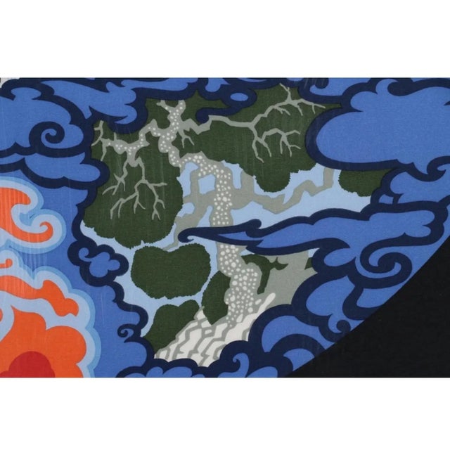 Textile Roman De Tirtoff, Erte’, Framed Silk Scarf Titled “Dream Voyage” 1982 For Sale - Image 7 of 9