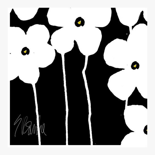 Not Yet Made - Made To Order "Fabulous Flowers" Black and White Fine Art Print 24" X 24" by Liz Roache For Sale - Image 5 of 6