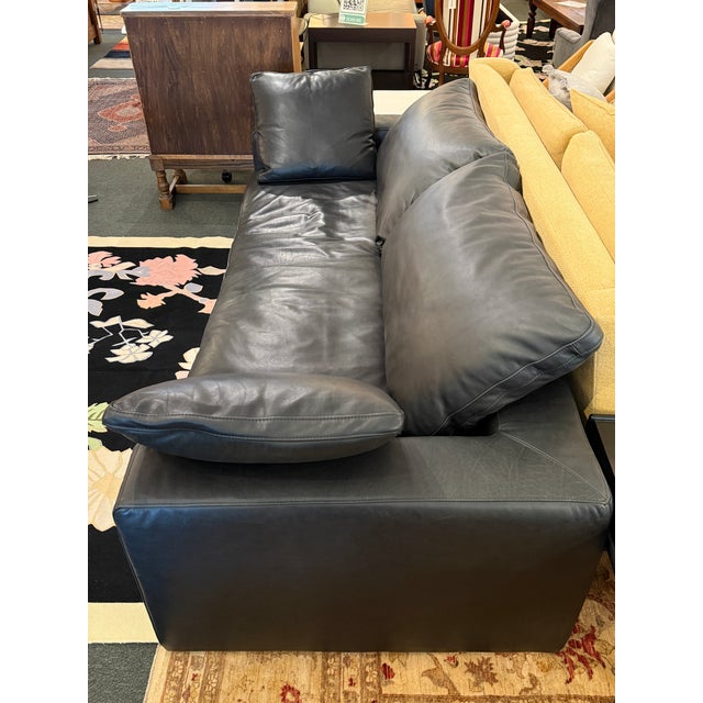 2020s Restoration Hardware the Cloud Sofa, Ebony Cavalo Leather. Original Price: $15,865 For Sale - Image 5 of 11