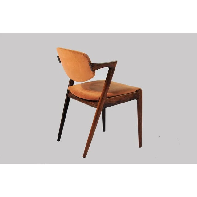 Mid-Century Modern Dining Chairs in Rosewood by Kai Kristiansen for Schou Andersen, Restored with Customizable Reupholstery, 1960s, Set of 8 For Sale - Image 3 of 6