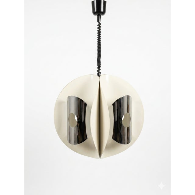 Metal Space Age Pendant Light, 1970s For Sale - Image 7 of 7