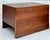 Mid-Century Modern Harry Lunstead Style Wood Cabinet Side Table With Etched Metal Top For Sale - Image 10 of 11