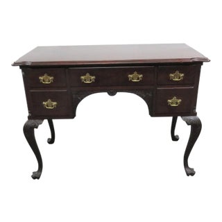 Custom Chippendale Mahogany Lowboy /Vanity For Sale