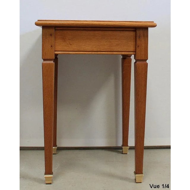 Small Solid Oak Blonde Side Table, 1950s For Sale - Image 11 of 18