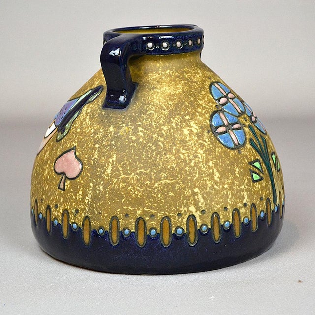 Art Nouveau Vase with Bird Decorations, 1890s For Sale - Image 5 of 10