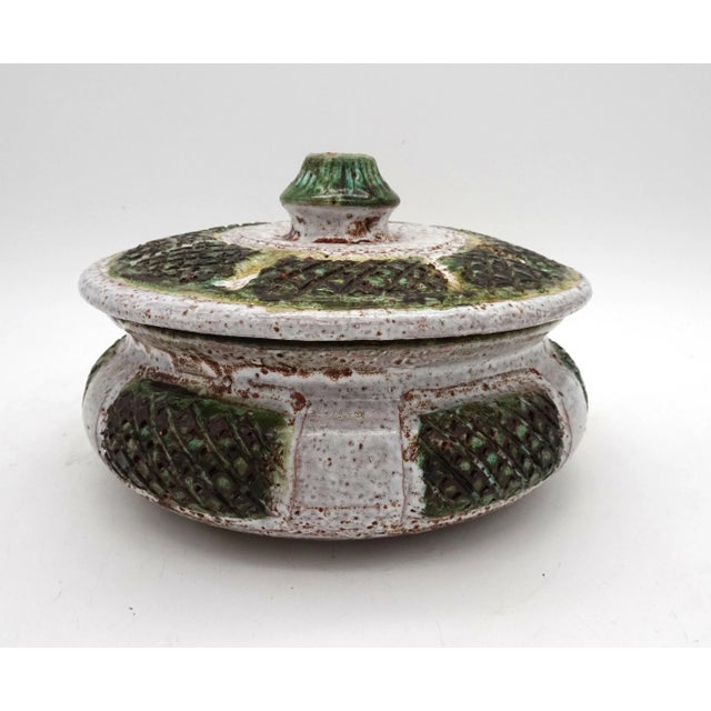 Vintage Ceramic Box by Marcel Giraud Cardelle from Vallauris, 1960s, in Very Good conditions. Designed 1960 to 1969 This...