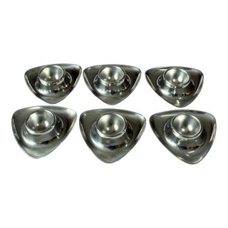 Stainless Steel Egg Cups by Wmf - Set of 6 - Vintage From the 70s For Sale