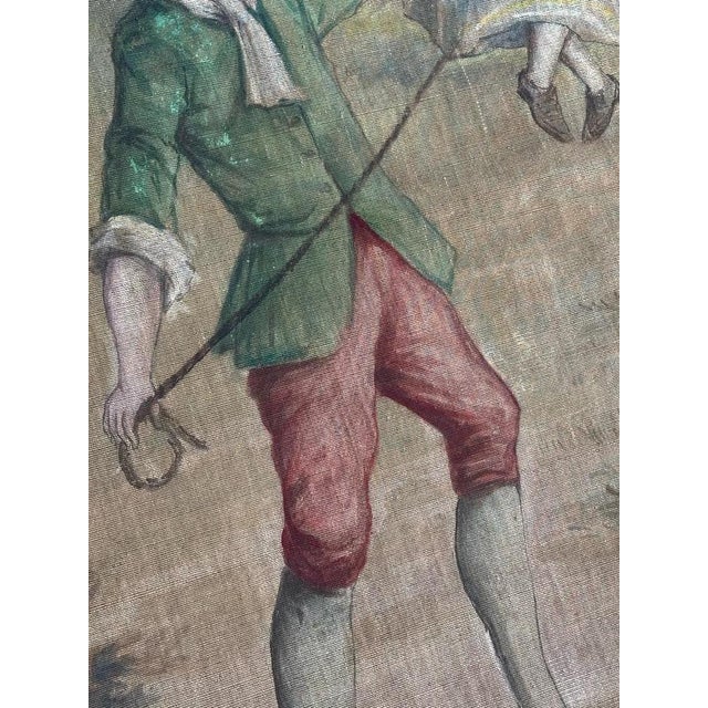 French Artist, Figurative Scene, 1890s-1910s, Painted Cardboard Panel For Sale - Image 11 of 18