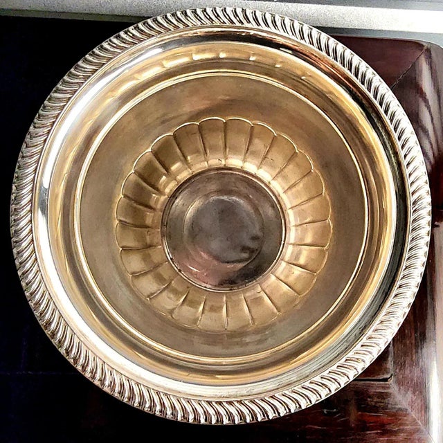 Metal Frank Hawker Vintage Fine Silver Plate Champagne Bucket With Handles For Sale - Image 7 of 13