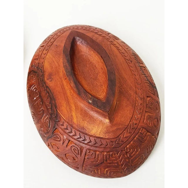 Handcarved Oceanic Wood Tureen For Sale - Image 10 of 10