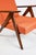 Vintage armchair VAR B-310 in orange-brown structural fabric, brick terracotta colour. Classic Vintage Var B-310 armchair...