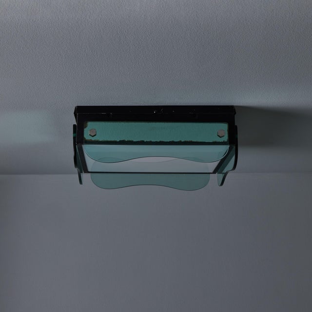 1970s Veca Glass Wall or Ceiling Lamp in the Manner of Max Ingrand For Sale - Image 16 of 16