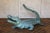 An exceptional and highly decorative 1970s bronze crocodile sculpture, masterfully cast with remarkable realism and...