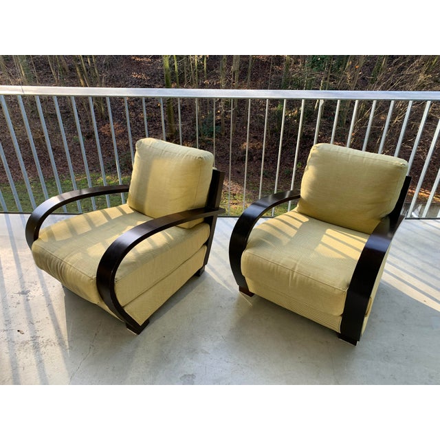 Art Deco Style Club Chairs from Roche Bobois, 1990s, Set of 2 For Sale - Image 9 of 18