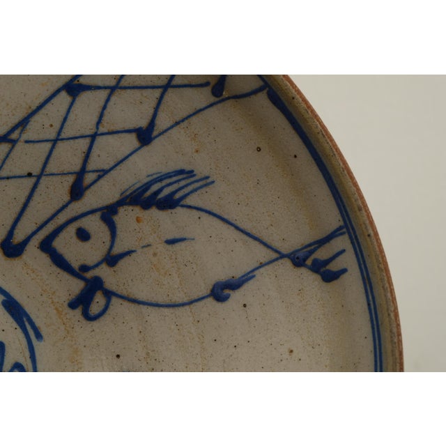 Brown Scandinavian Studio Ceramic Bowl, 1960s For Sale - Image 8 of 9