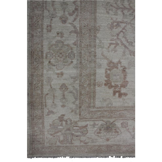 Traditional Hand Knotted Fine Oushak Rug - 9′2″ × 12′5″ For Sale - Image 3 of 12