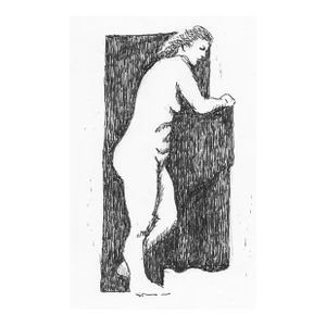 1970s Female Nude Drawing by Heyward Cirker