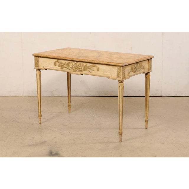 French Early 20th Century French Antique Console, All Sides Carved For Sale - Image 3 of 10