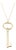Tiffany & Co. Yellow Gold Oval Key Pendant Necklace For Sale