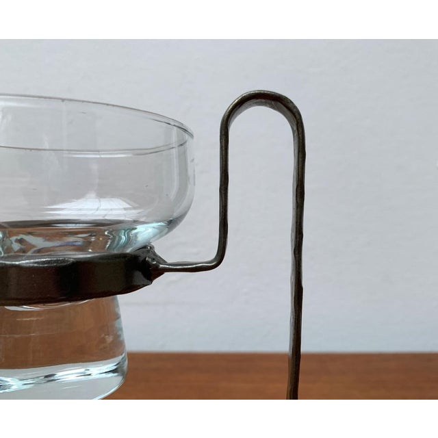 Mid-Century Danish Metal and Glass Candleholder, 1960s For Sale - Image 18 of 18