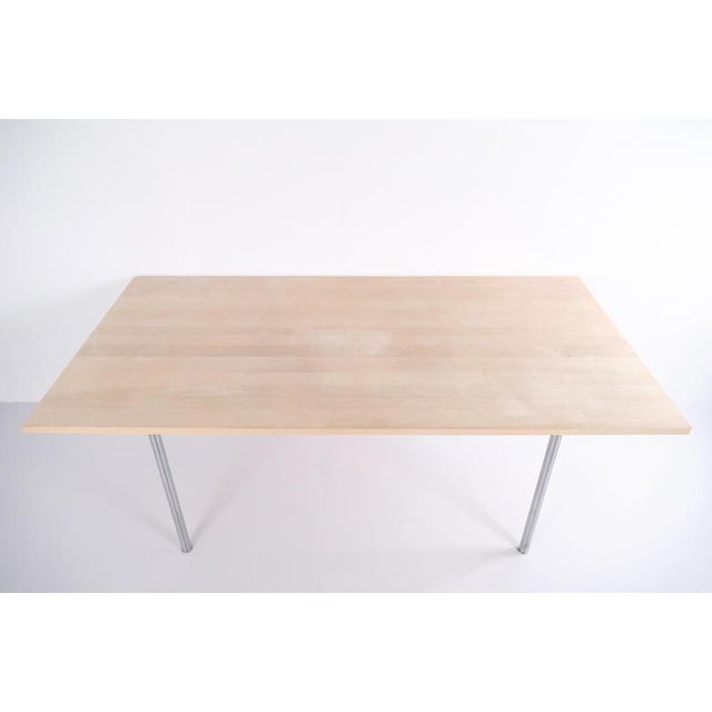 Model CH318 in Beech Dining Table with Extension Leaves by Hans J. Wegner for Tranekær Furniture, 2002 For Sale - Image 11 of 18