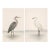 Coastal Heron & Egret Diptych, Neutral Shorebird Art Print Set, 40" X 60" For Sale