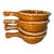 1960s Bright Orange Tangerine Drip-Glaze Soup or Chili Crocks Set of 4 For Sale