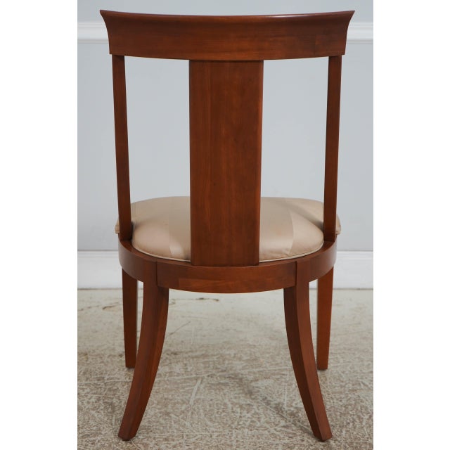 Ethan Allen Set of 4 Ethan Allen Medallion Cherry Dining Chairs For Sale - Image 4 of 18