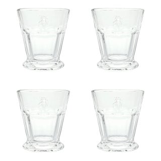 Global Amici “Bee” Set of 4 Double Old Fashioned Tumbler Glasses For Sale