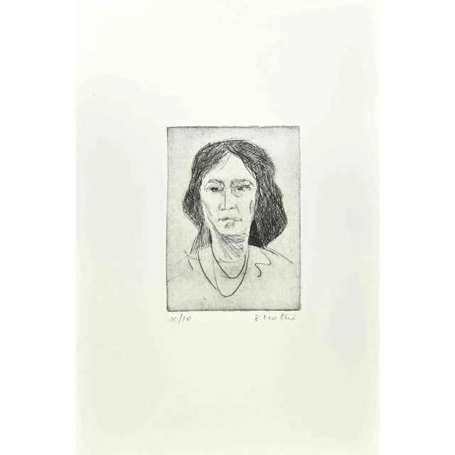 Country Study is an Etching realized by Enotrio Pugliese in 1968. Limited edition of 30 copies numbered and signed by the...