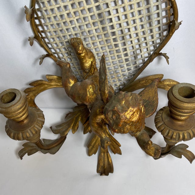 Late 19th Century French Gilded Sconce Candle Holder For Sale In Miami - Image 6 of 13