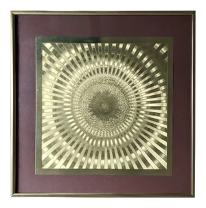 1960s Vintage Op Art Print