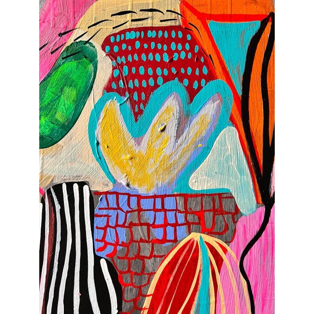 Contemporary Abstract Acrylic on Canvas Painting "Arrecife Ii" by Daniela Marin For Sale - Image 4 of 7