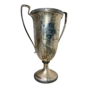 Large Antique 1927 Silver Plate 25th Anniversary Presentation Trophy Award